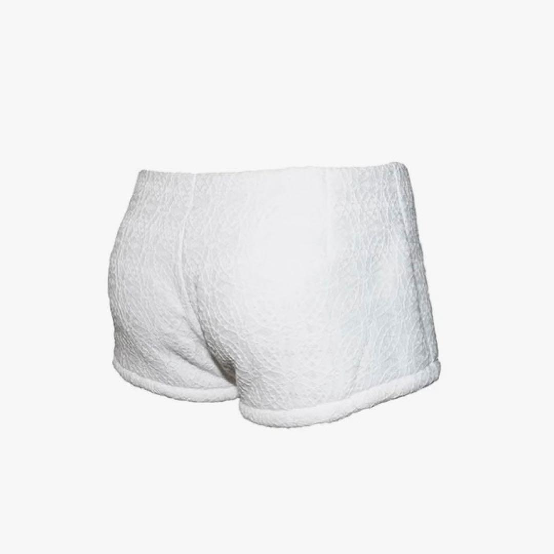 S ring biker shorts lace white Mサイズ