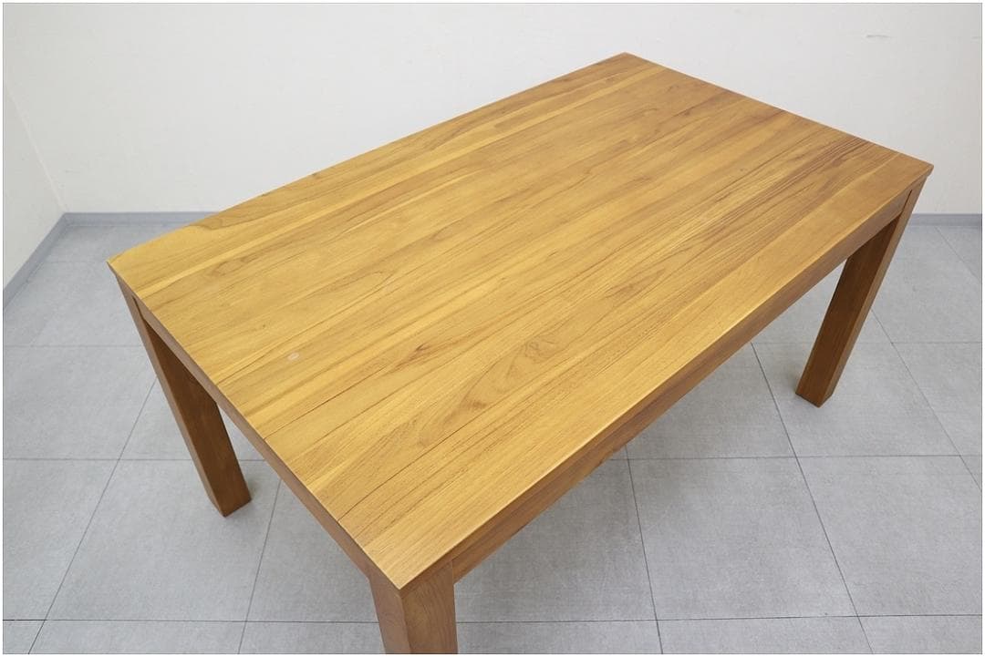 スキャンティーク LOIS ダイニングテーブル 天然木 チーク材 無垢材