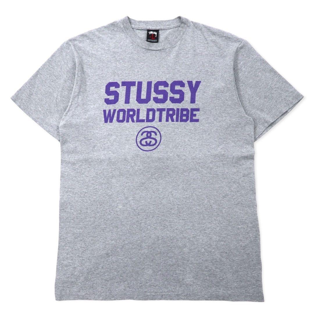 STUSSY 00年代 シャネルロゴ Tシャツ L グレー コットン - メルカリ