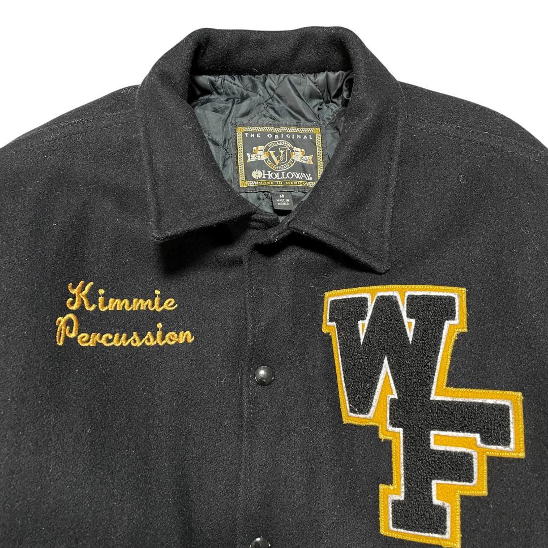 ヴィンテージ ウェイクフォレスト大学 袖革 スタジャン スタジアムジャケット