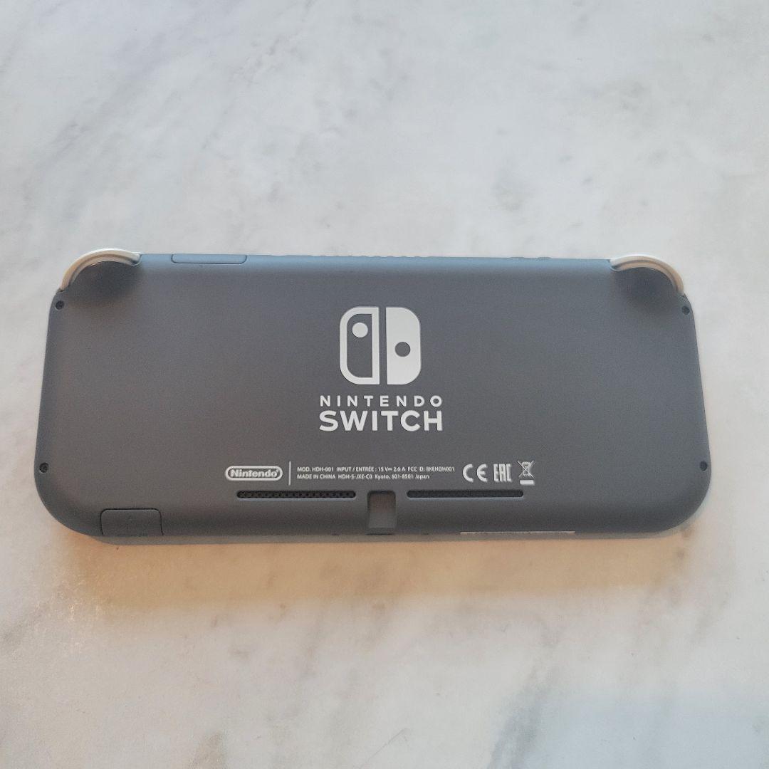 Nintendo Switch Lite 本体 グレー カバー/コンセント付き
