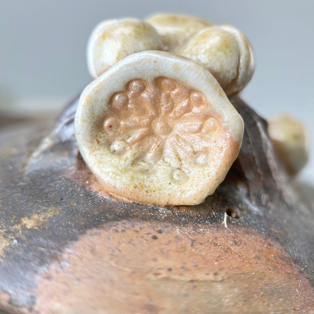 石田安弘 備前焼梅宝瓶 般若心经 人気作者 急須 共箱 共布 茶注 煎茶