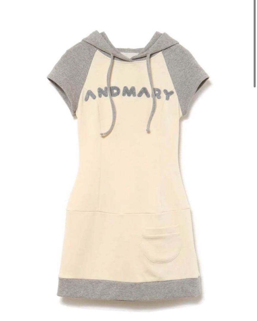 andmary mary logo mini dress grayの通販はau PAY マーケット - 輸入