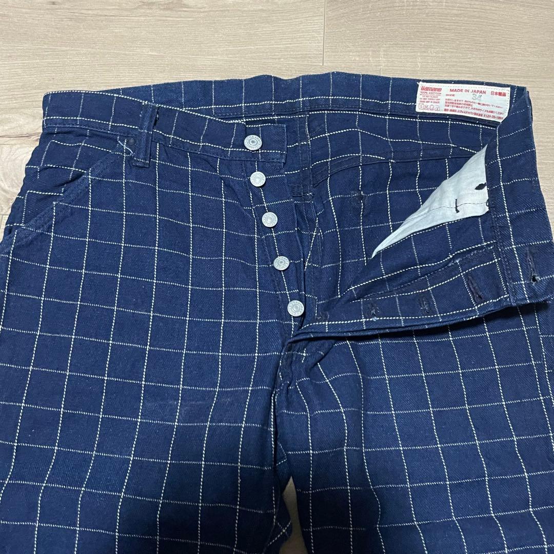 サイズ34 白カモメ ネイビー 5500 チェックエヴィス エビス