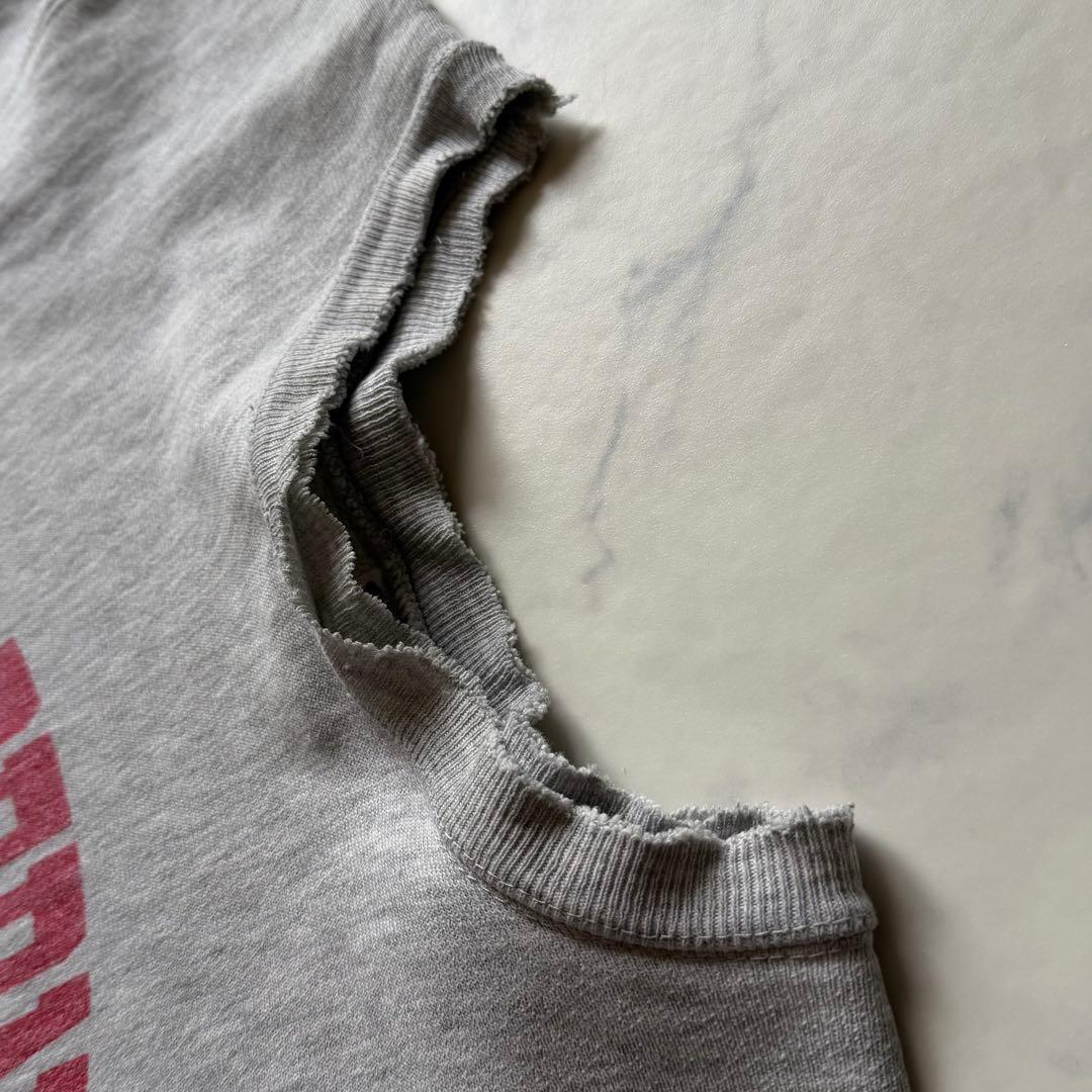 80s トリコタグ 染み込みプリント✨チャンピオン リバースウィーブ グランジ