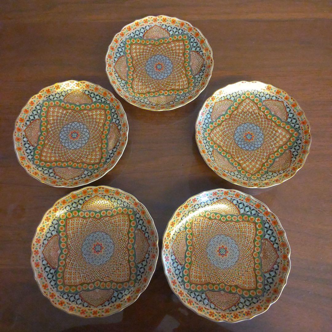 前畑陶器 庫山窯 献上手金彩 銘々皿5枚セット 新品未使用 - メルカリ