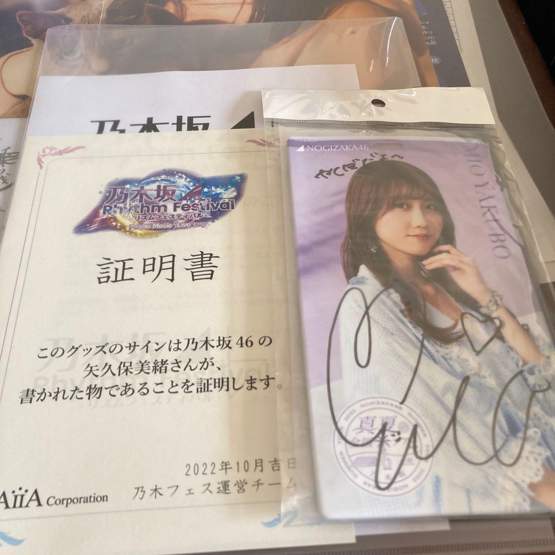 乃木坂46 乃木フェス矢久保美緒直筆チケットホルダー S115