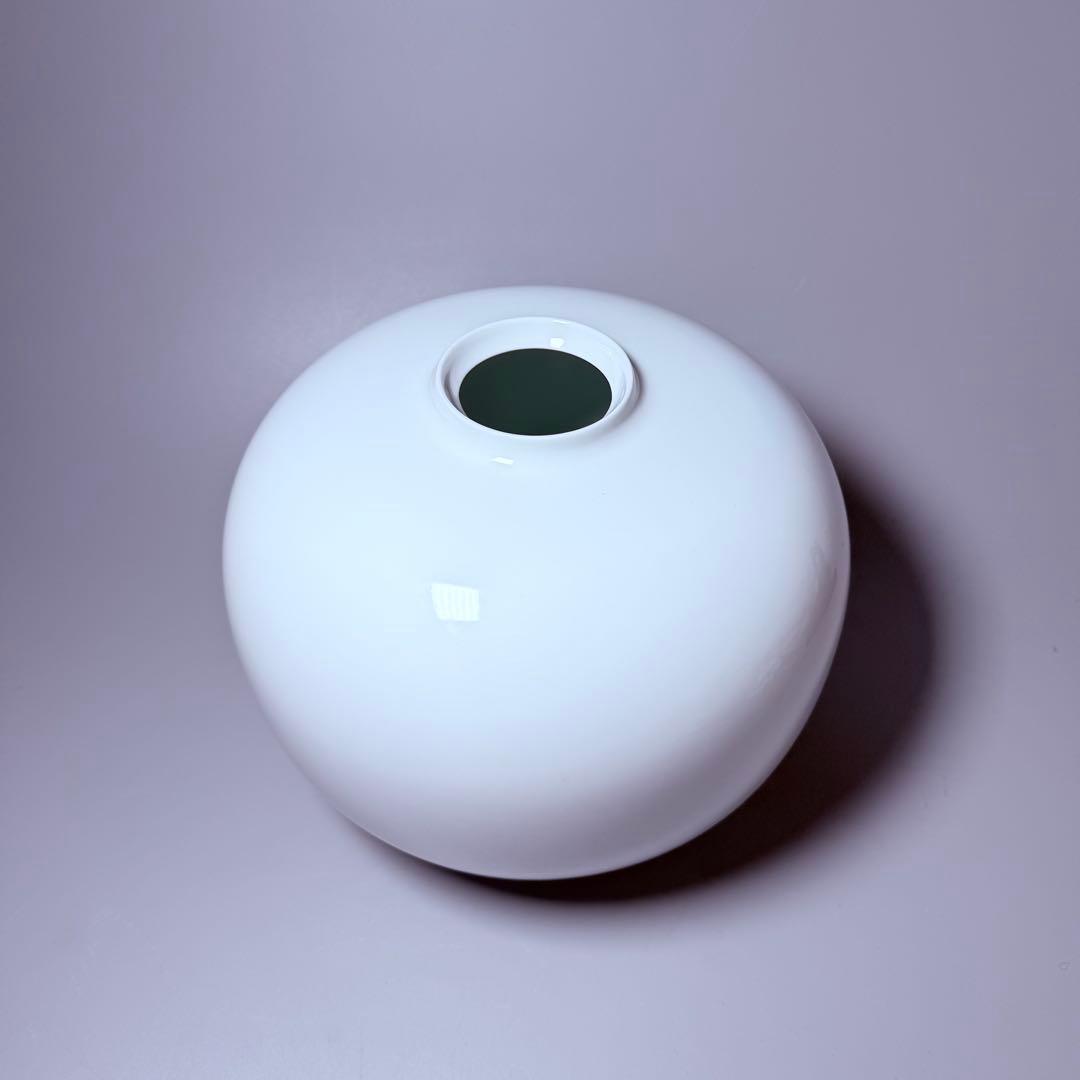 佐賀県重要無形文化財 中村清六 白磁 壺 轆轤の名人 高麗庵清六窯 本物