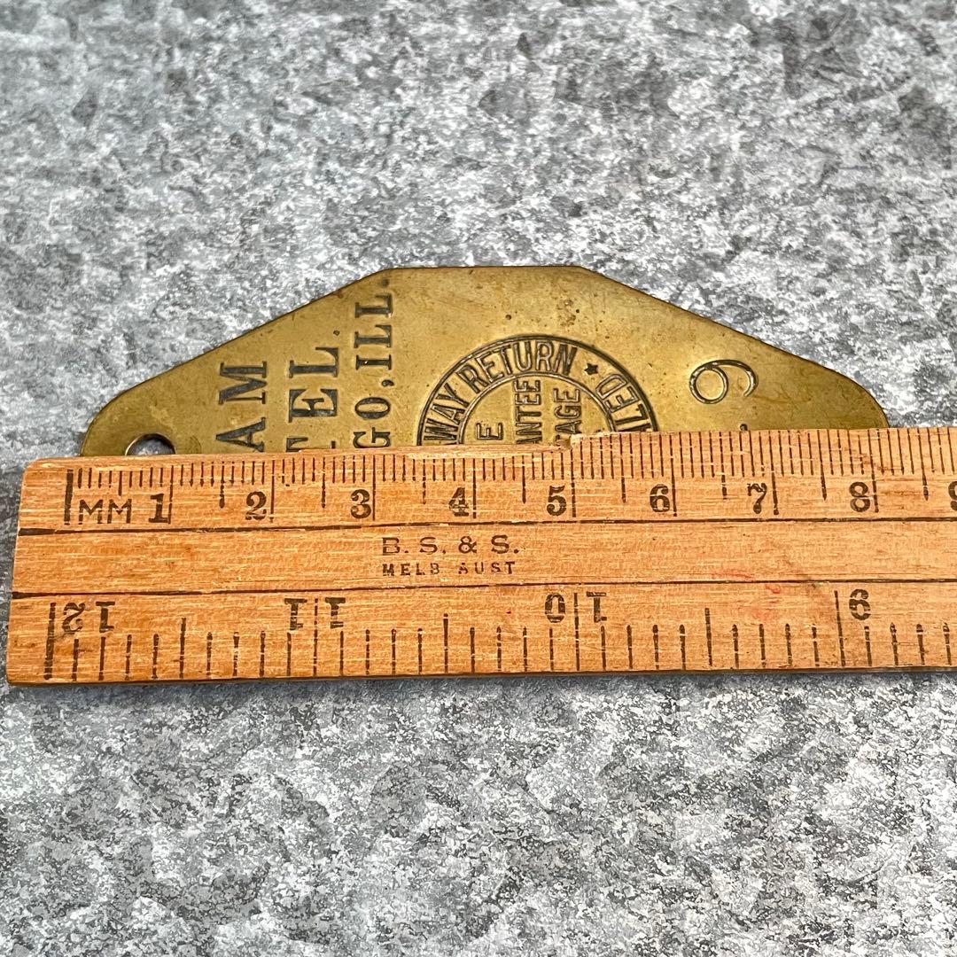 アメリカ製USAヴィンテージ モーテル ホテル キー 449 イリノイ