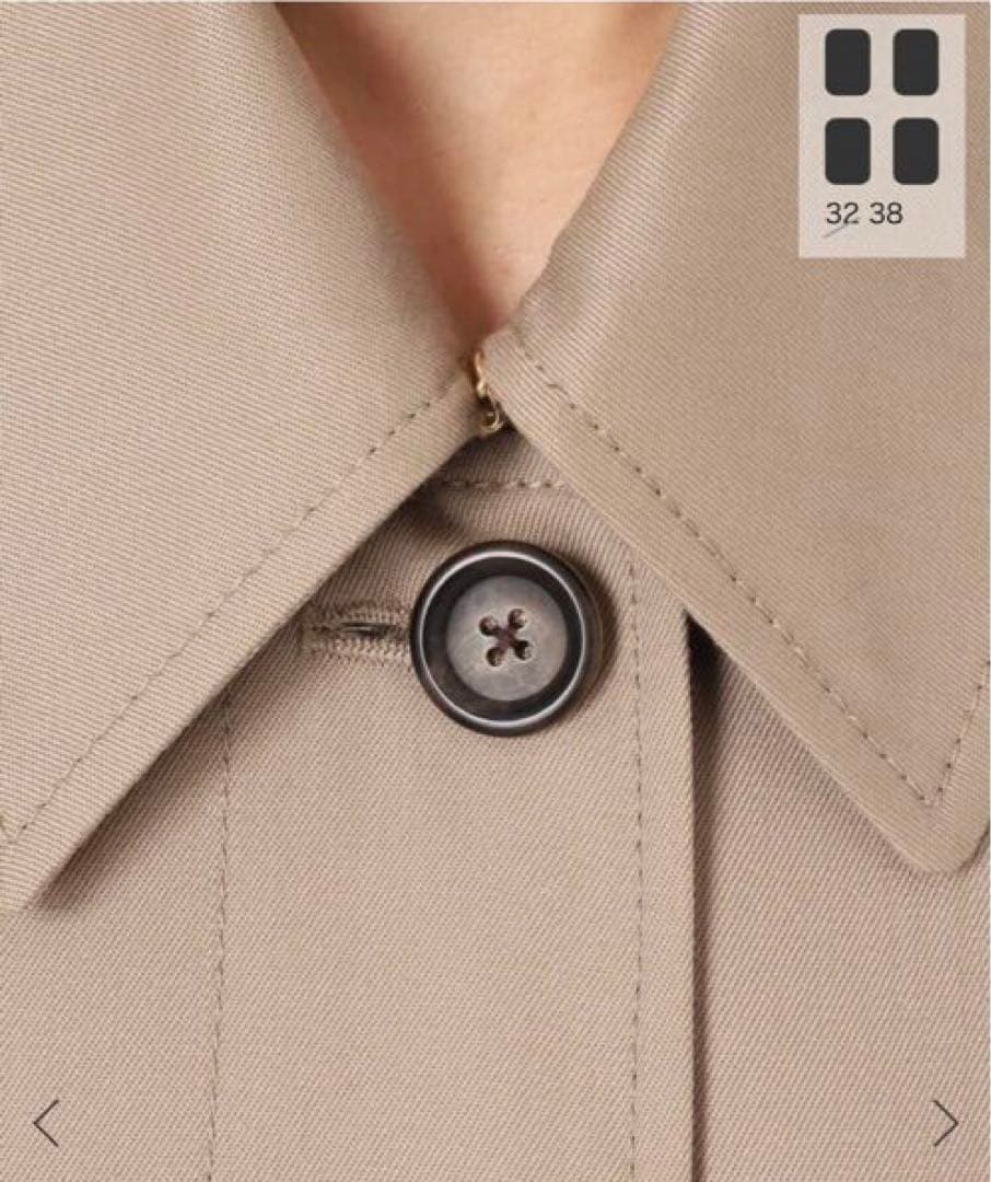 新品未使用品*WOOLSILK ギャバトレンチコート