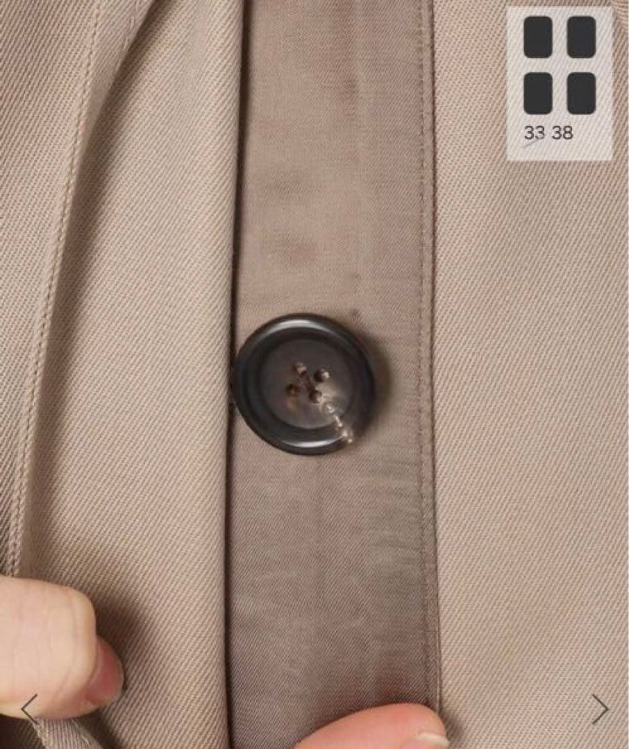 新品未使用品*WOOLSILK ギャバトレンチコート