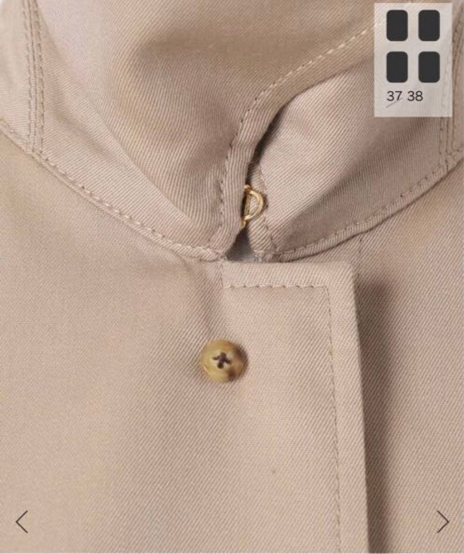 新品未使用品*WOOLSILK ギャバトレンチコート