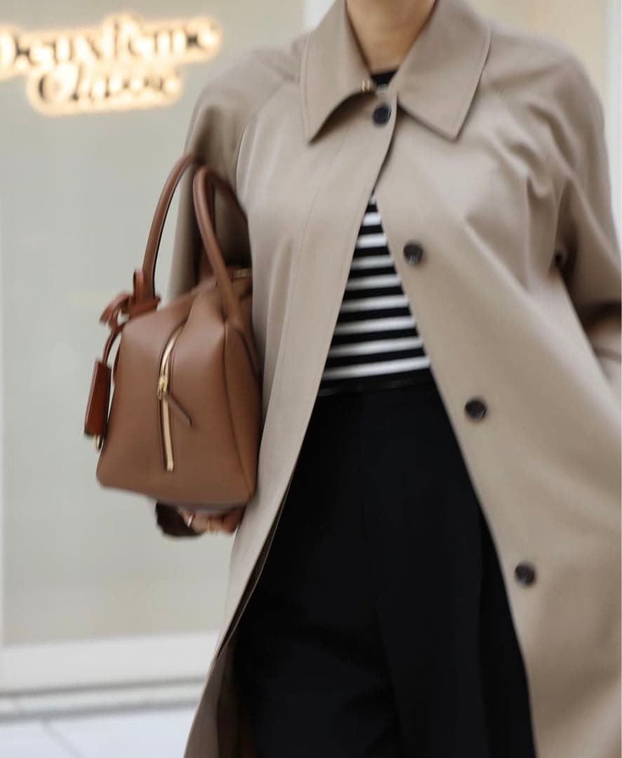 新品未使用品*WOOLSILK ギャバトレンチコート