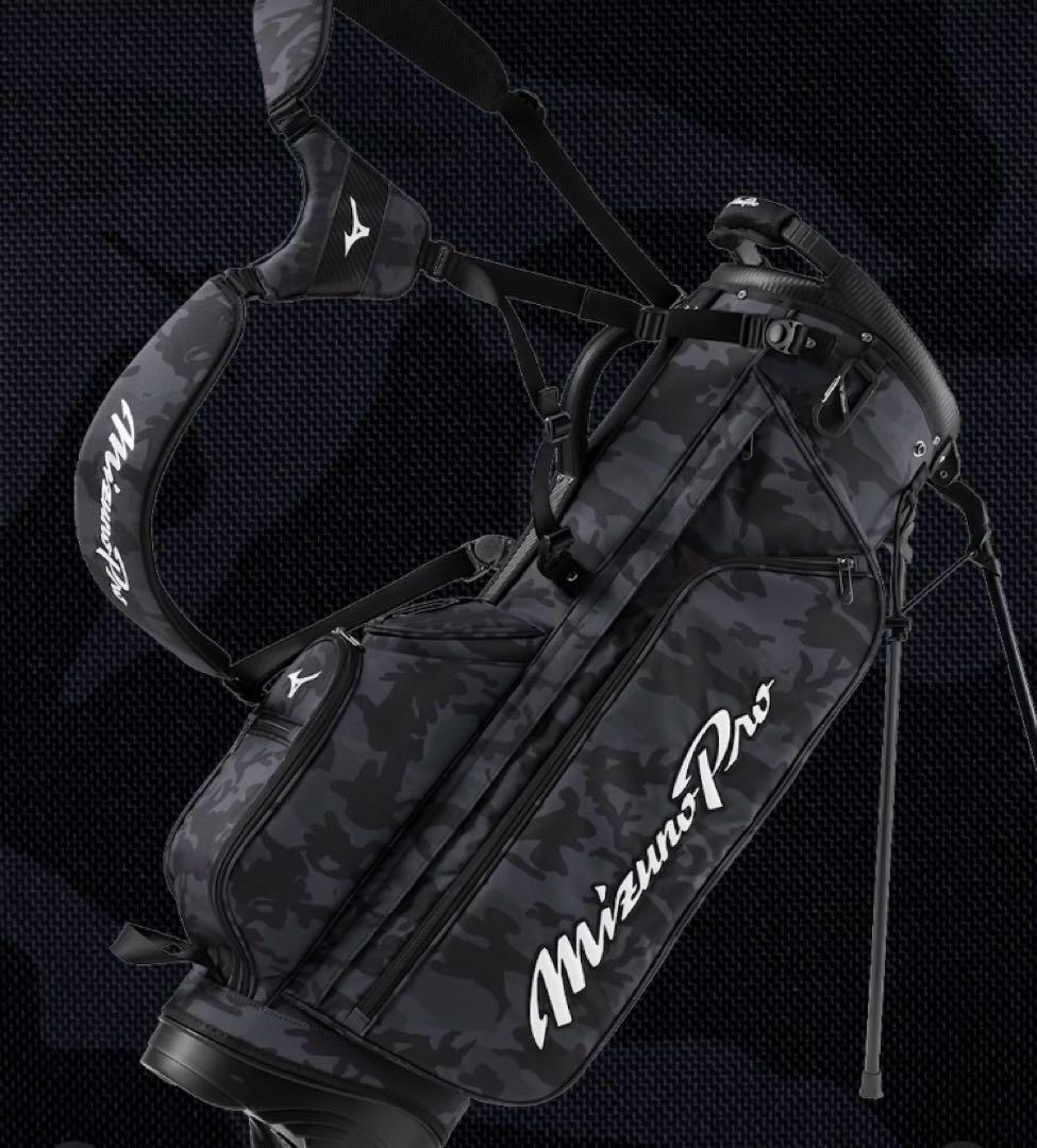 MizunoPro ミズノプロ スタンドキャディーバッグ 黒迷彩 ¥39,600