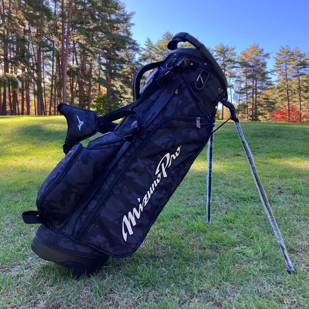 MizunoPro ミズノプロ スタンドキャディーバッグ 黒迷彩 ¥39,600