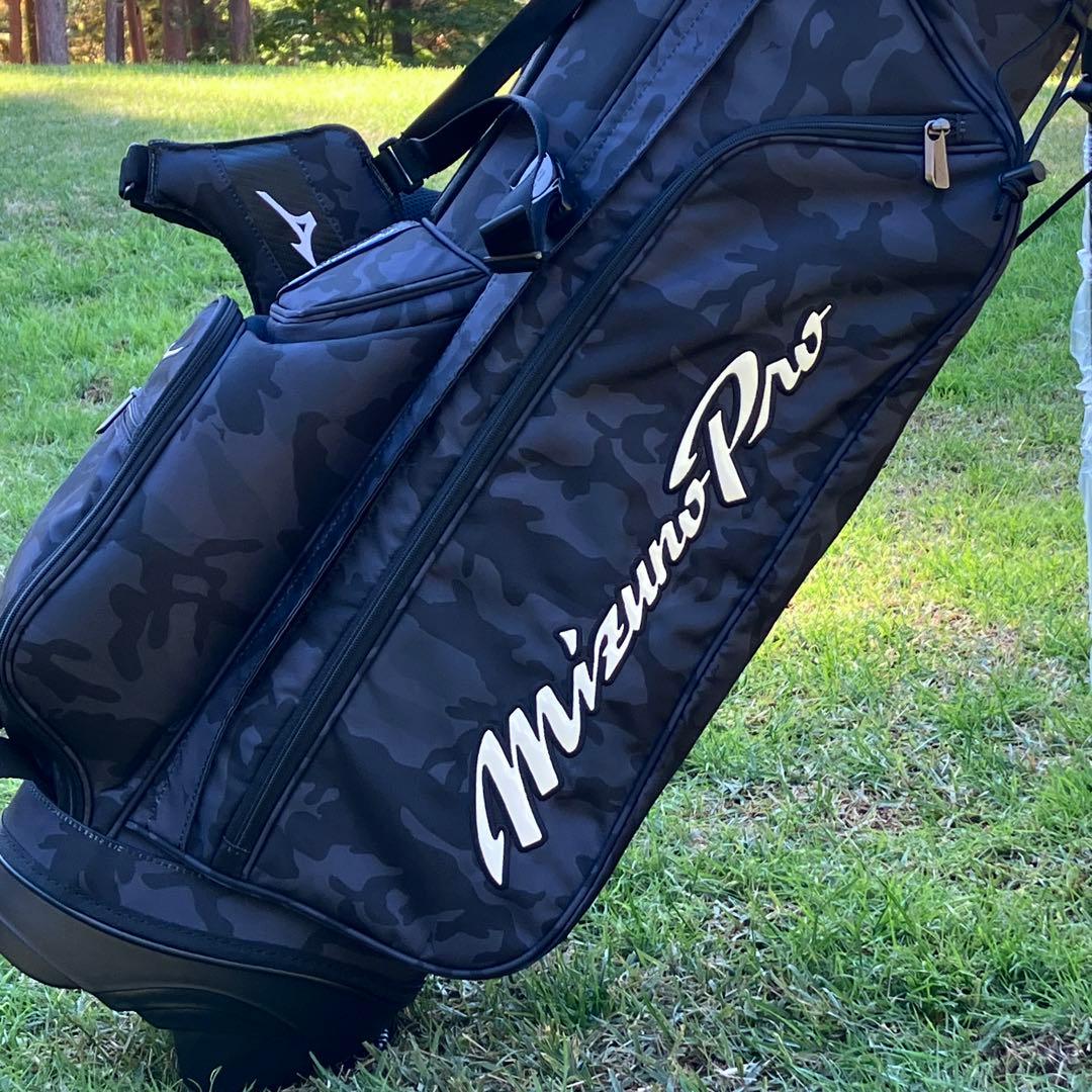 MizunoPro ミズノプロ スタンドキャディーバッグ 黒迷彩 ¥39,600