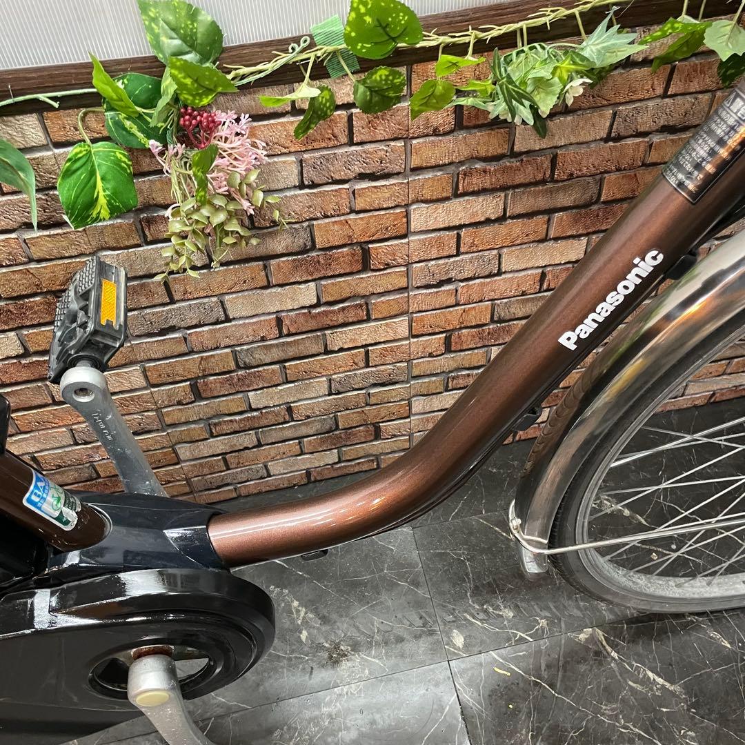 【8】電動自転車 Panasonic ビビ DX ブラウン 26インチ