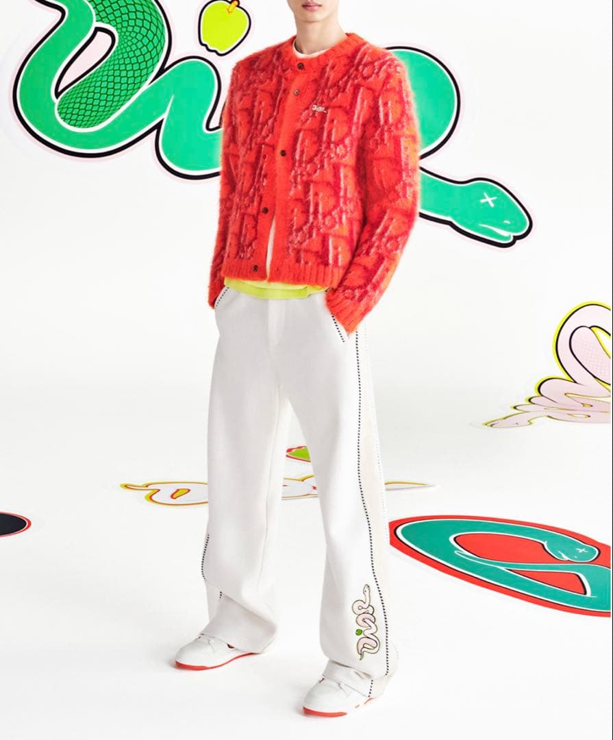 定価50万☆DIOR×CAWS Oblique モヘヤカーディガン