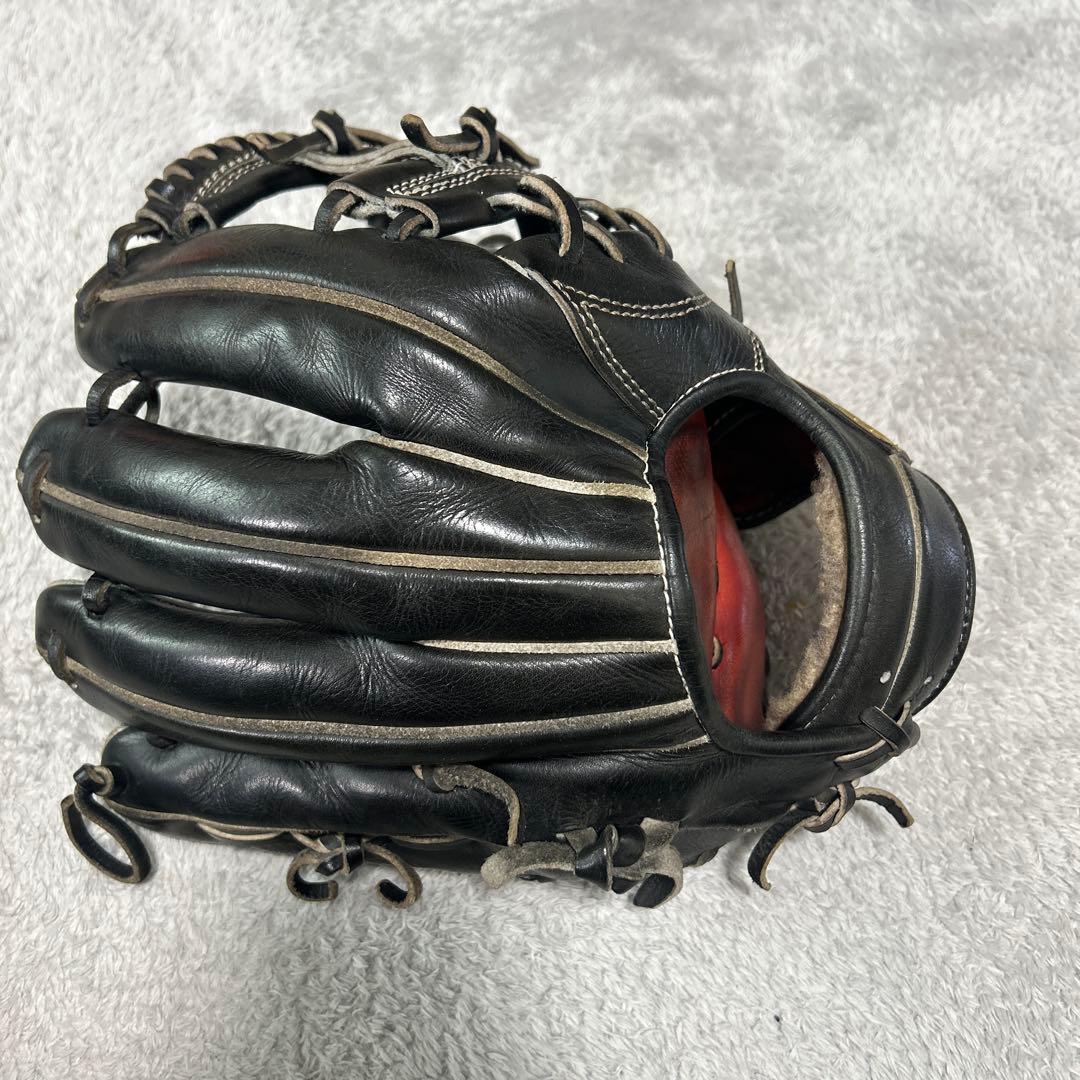 ZETT 硬式グローブ 黒 レザー