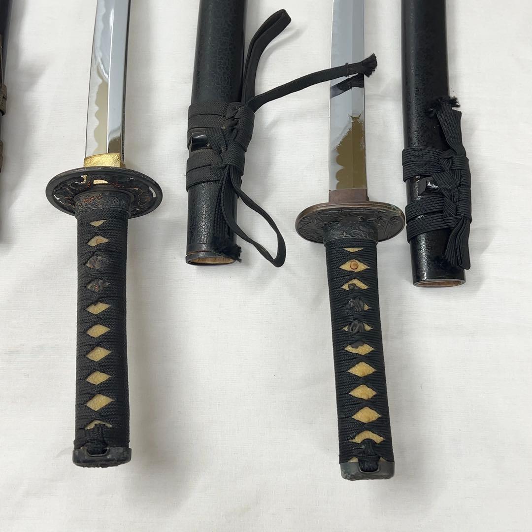 【現状品】模造刀 10本 まとめ 太刀 脇差 透かし鍔 龍鍔 鞘 模擬刀 日本刀