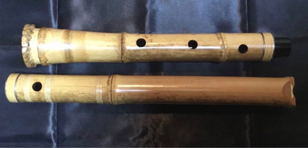 尺八　三浦龍畝銘2尺1寸管、琴古流唄口