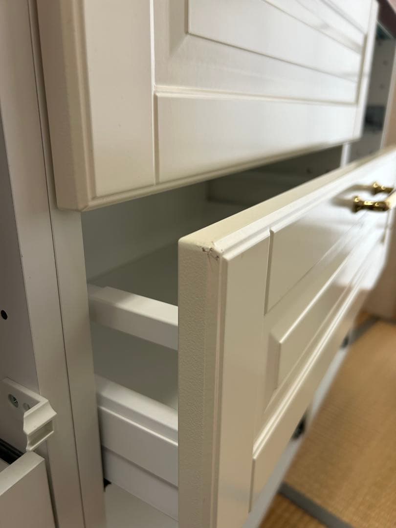 りんりん木製食器棚　白　IKEA