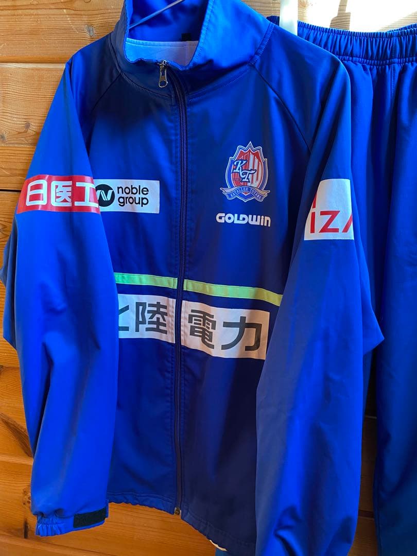 非売品 GOLDWIN カターレ富山 選手支給品 ウォームアップジャージ 青