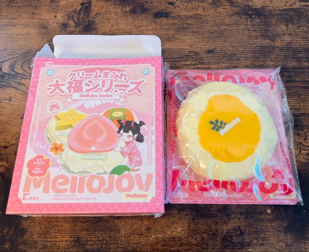 Mellojoy 大福シリーズ マンゴー スクイーズ クリームまみれ大福