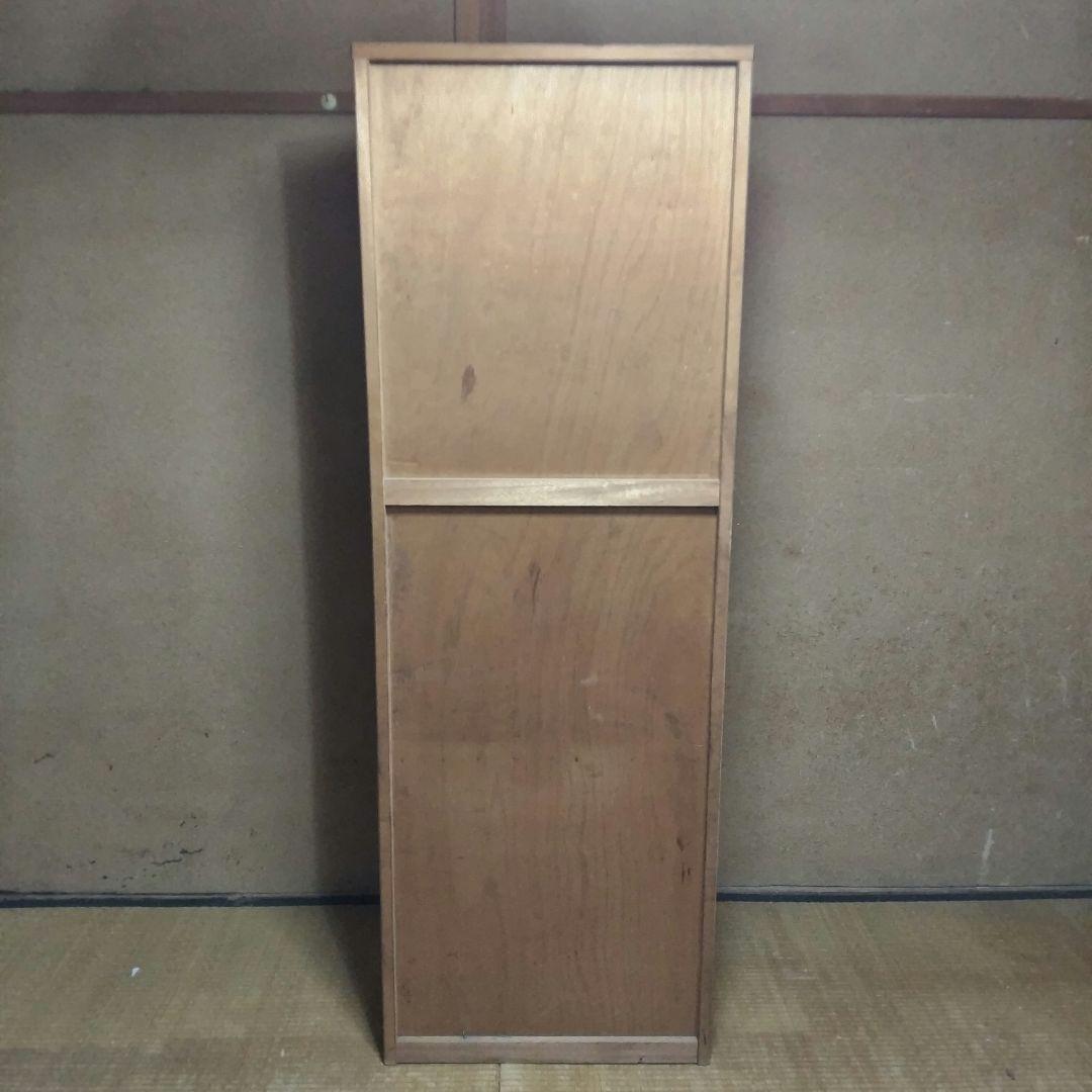 ベージュの洋服タンス チェスト 扉&引出し付き 単身赴任 学生 下宿