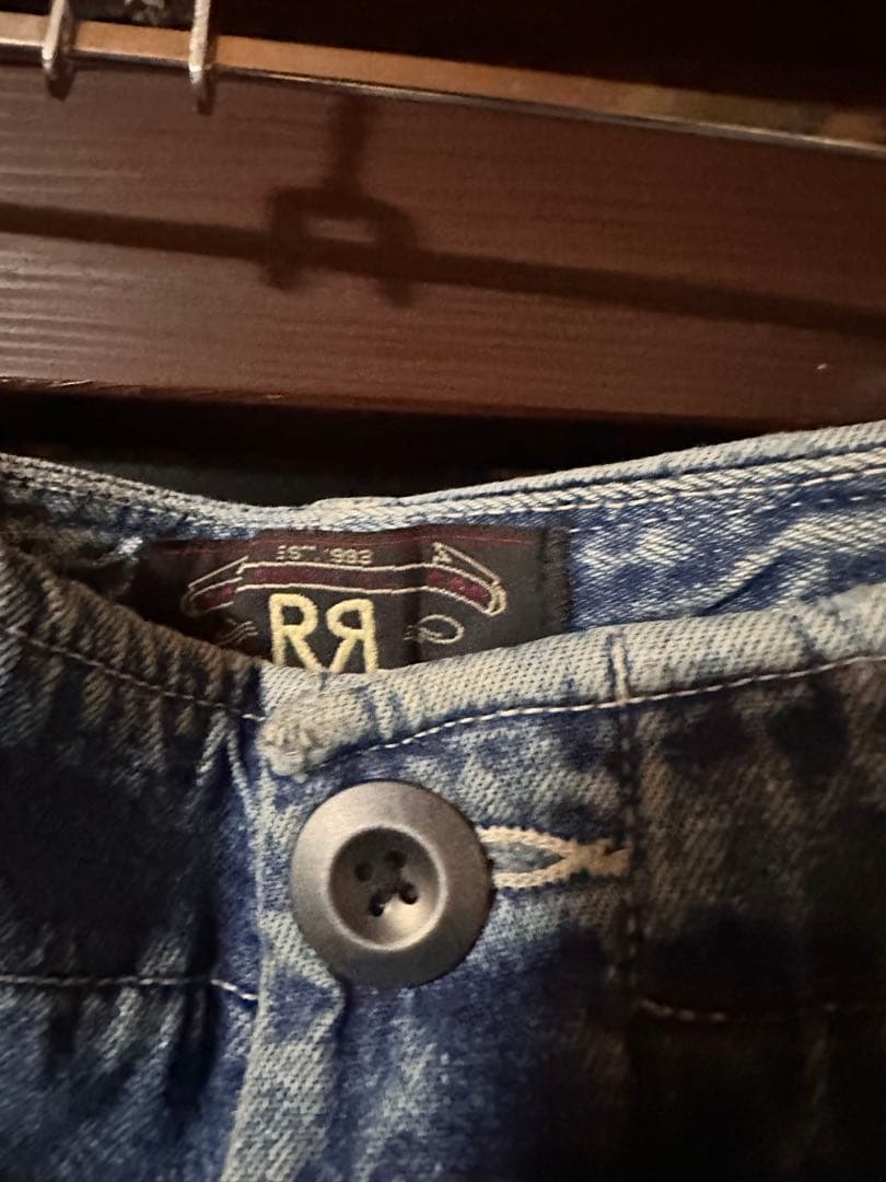 タ*シ様 90s RRL DoubleRL 三つ星タグ デニムカーゴパンツ W3