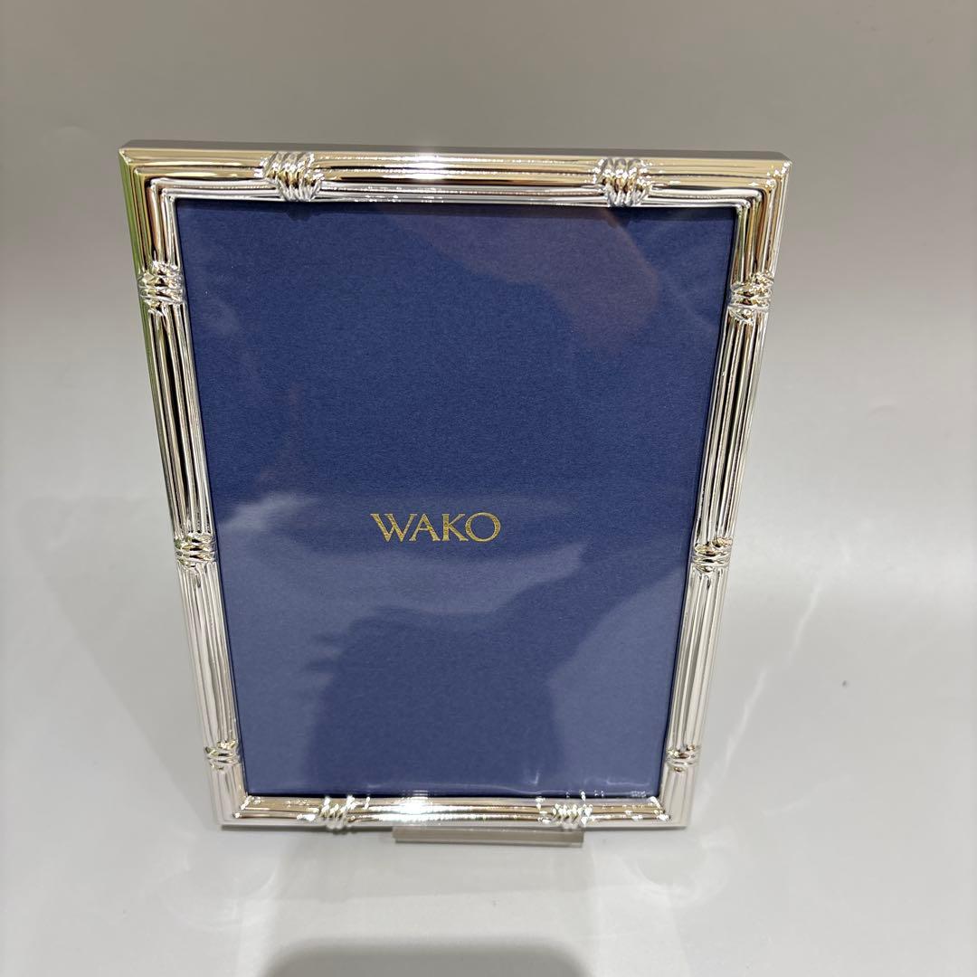 新品 銀座WAKO『プラチナフォトフレーム／スパイラル（大）2Lサイズ