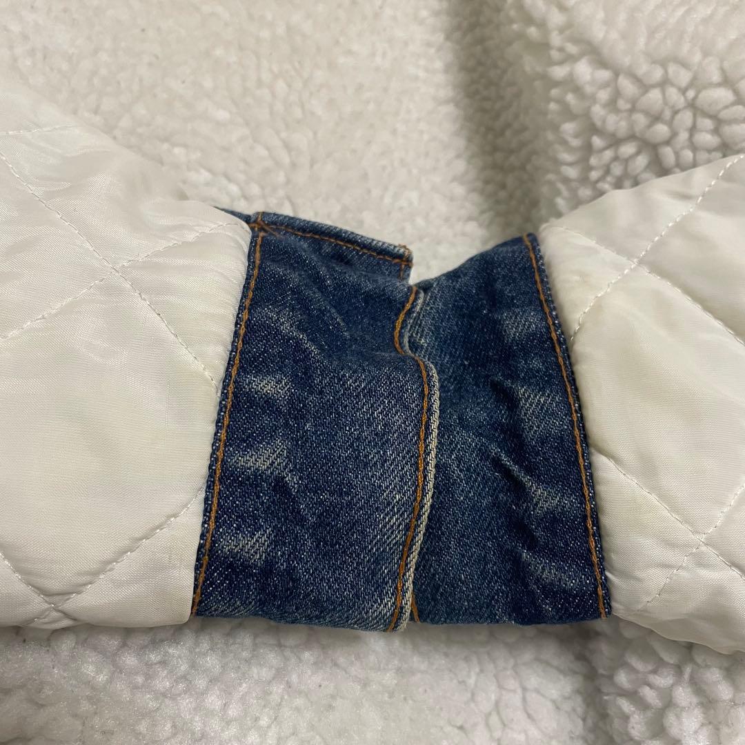 80s USA製 リーバイス デニムボアジャケット 70609-0218 4th