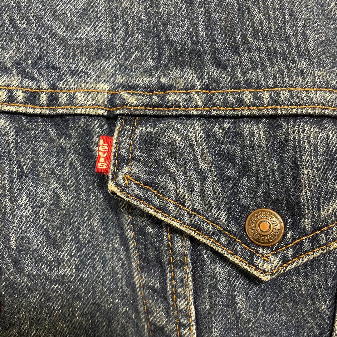 80s USA製 リーバイス デニムボアジャケット 70609-0218 4th