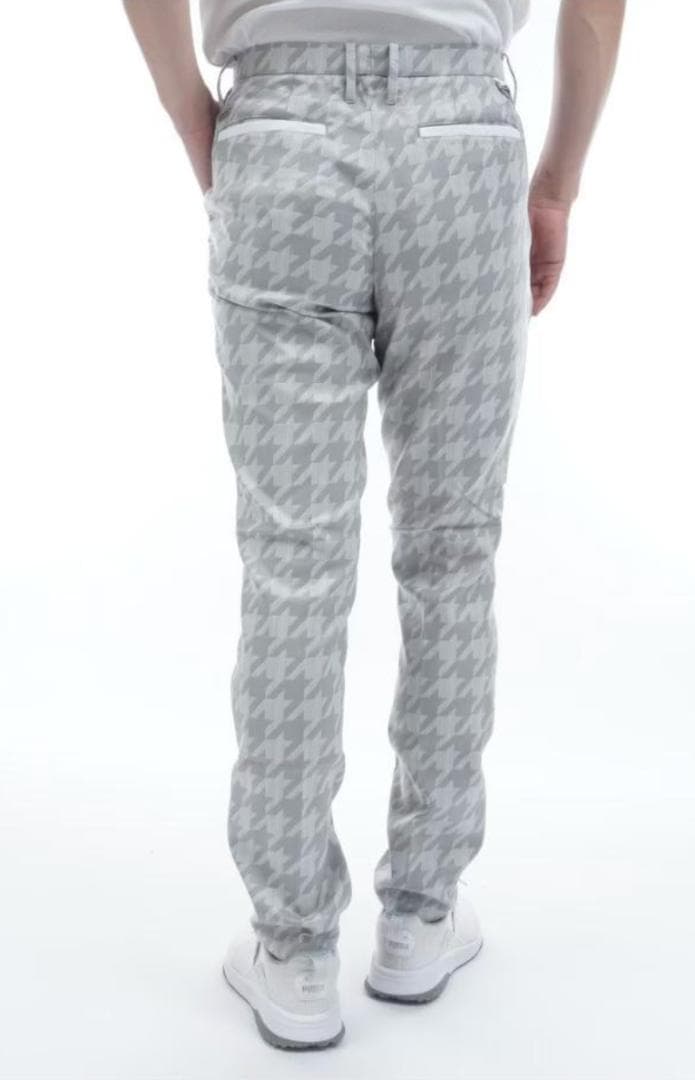 新品 セントアンドリュース ラメジャガード パンツ 定価39600円 灰 M