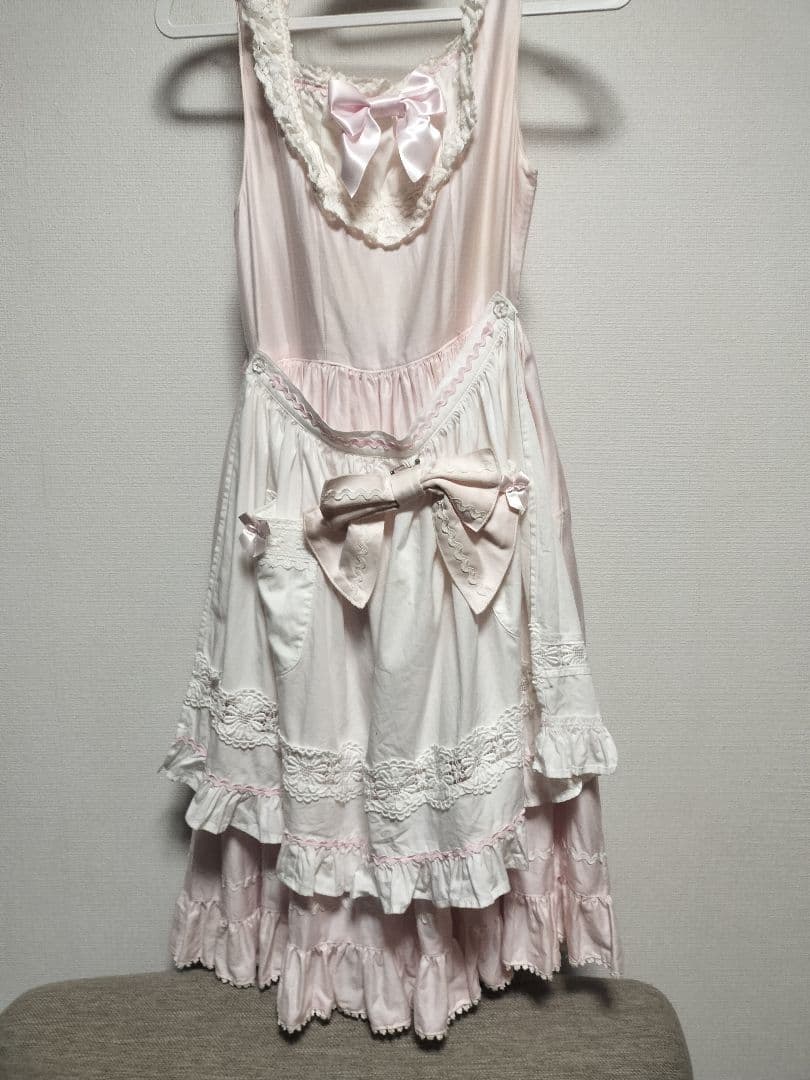 ベイビーザスターズシャインブライト ローズフルールエプロンジャンパースカート