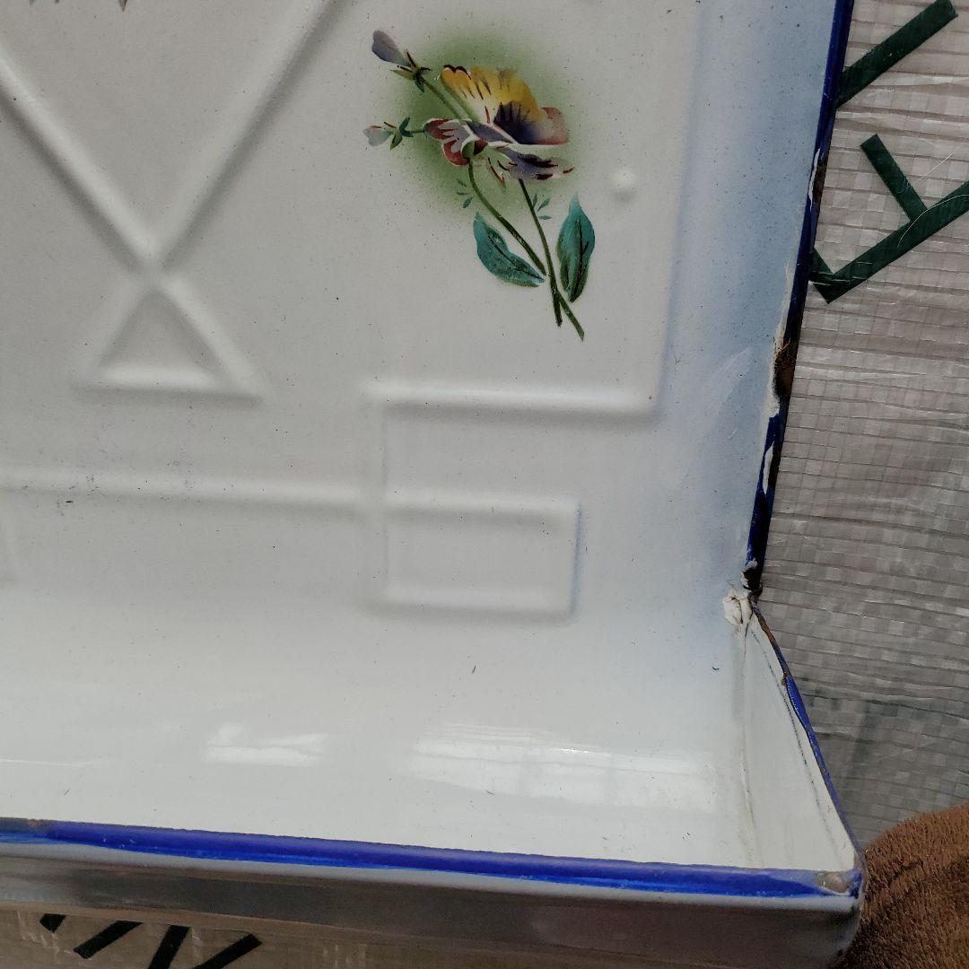 フランス　アンティーク　ホーロー　レードルラック