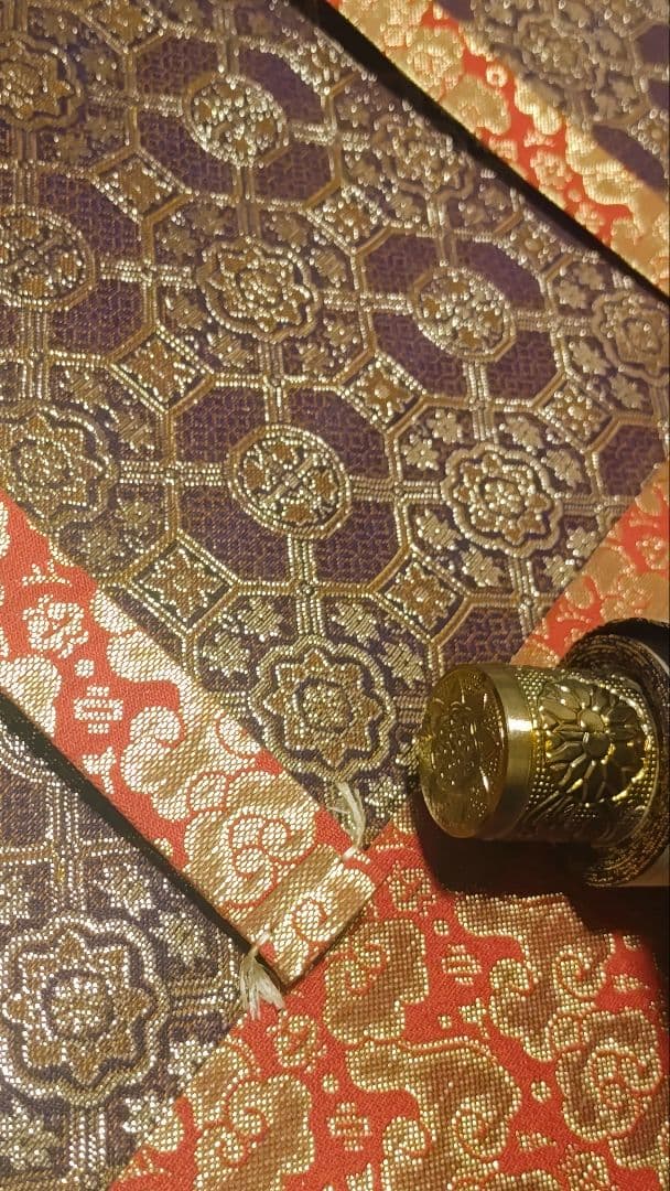 ご希望額まで値下げ～@紺地金泥 静波『佛心 南無阿弥陀仏』肉筆掛軸+