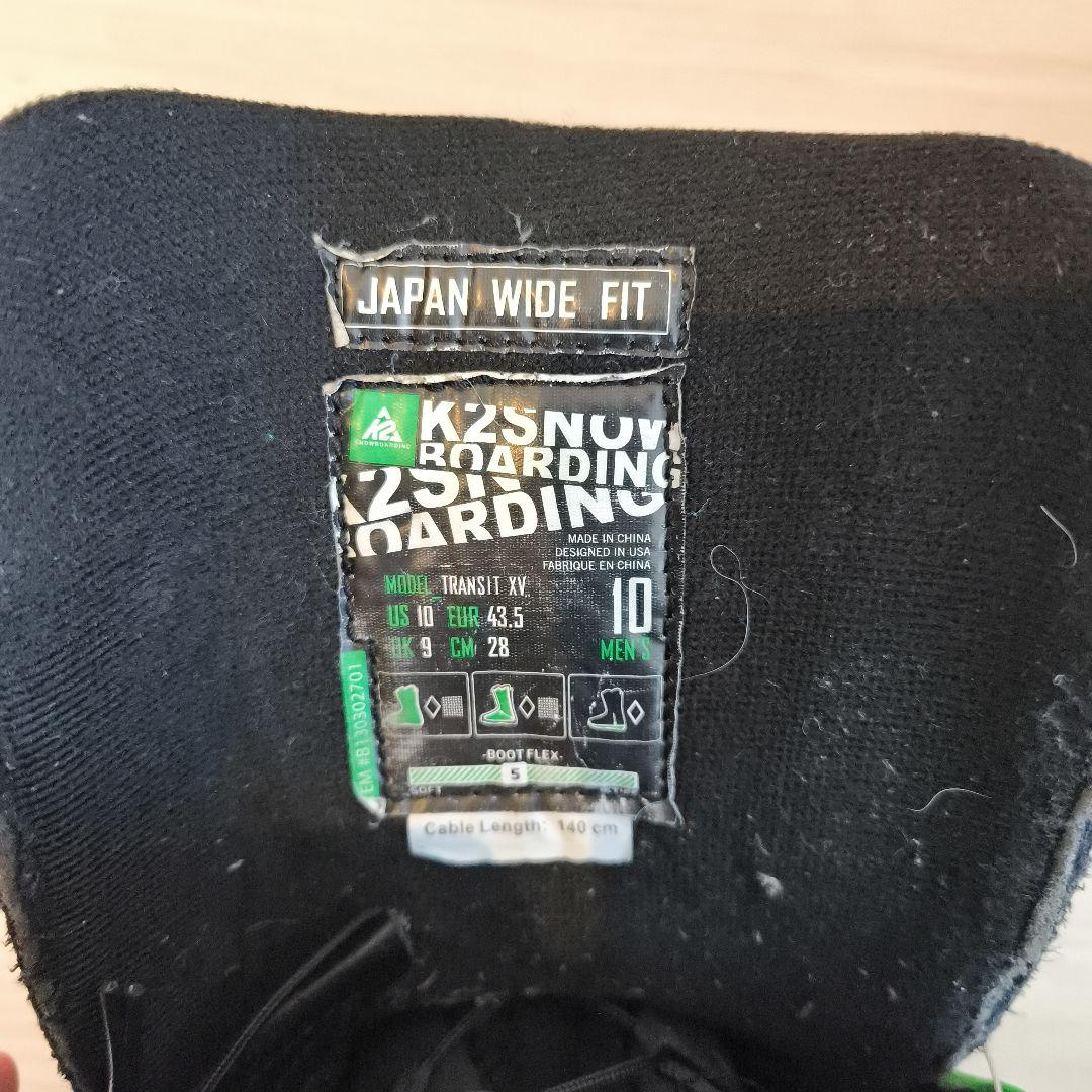 24時間以内発送　K2 Transit BOA 28.0cm スノーボードブーツ