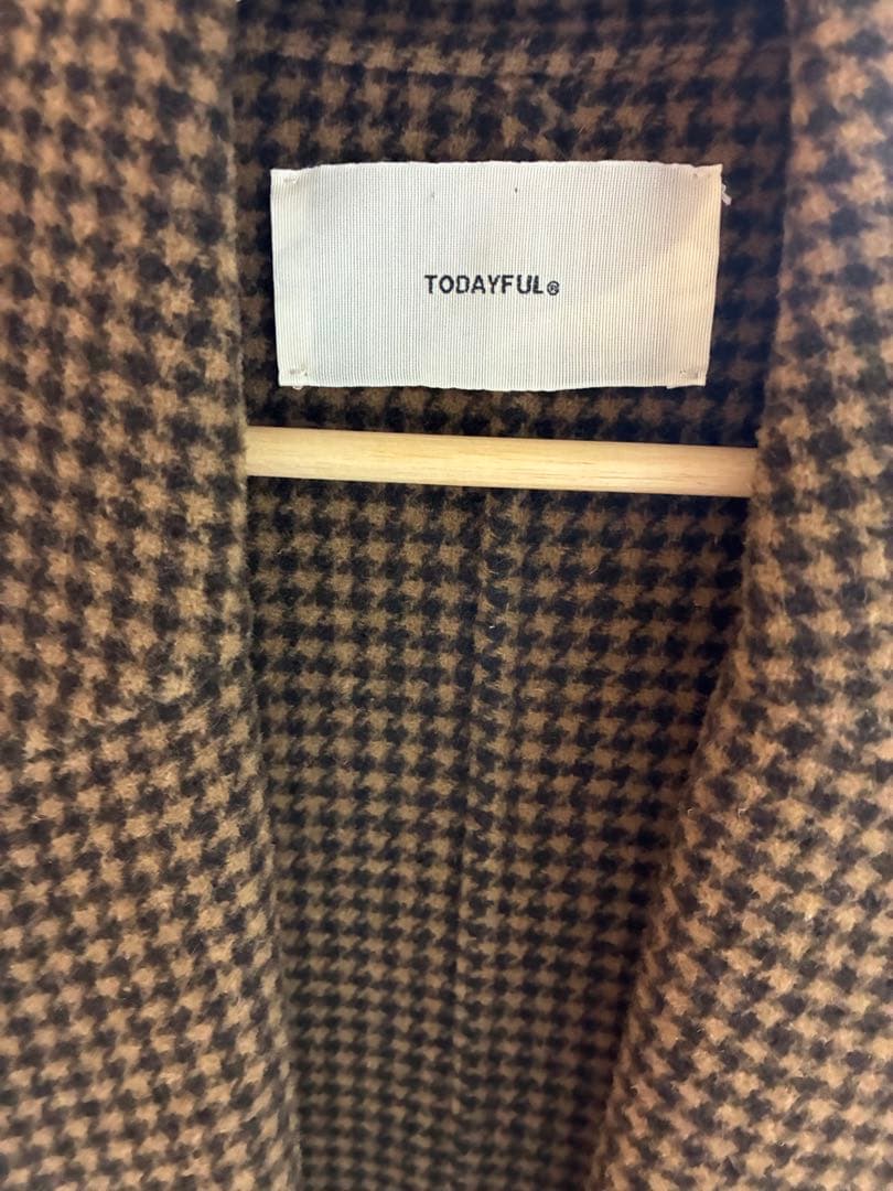 TODAYFUL チェック柄 チェスターコート 38