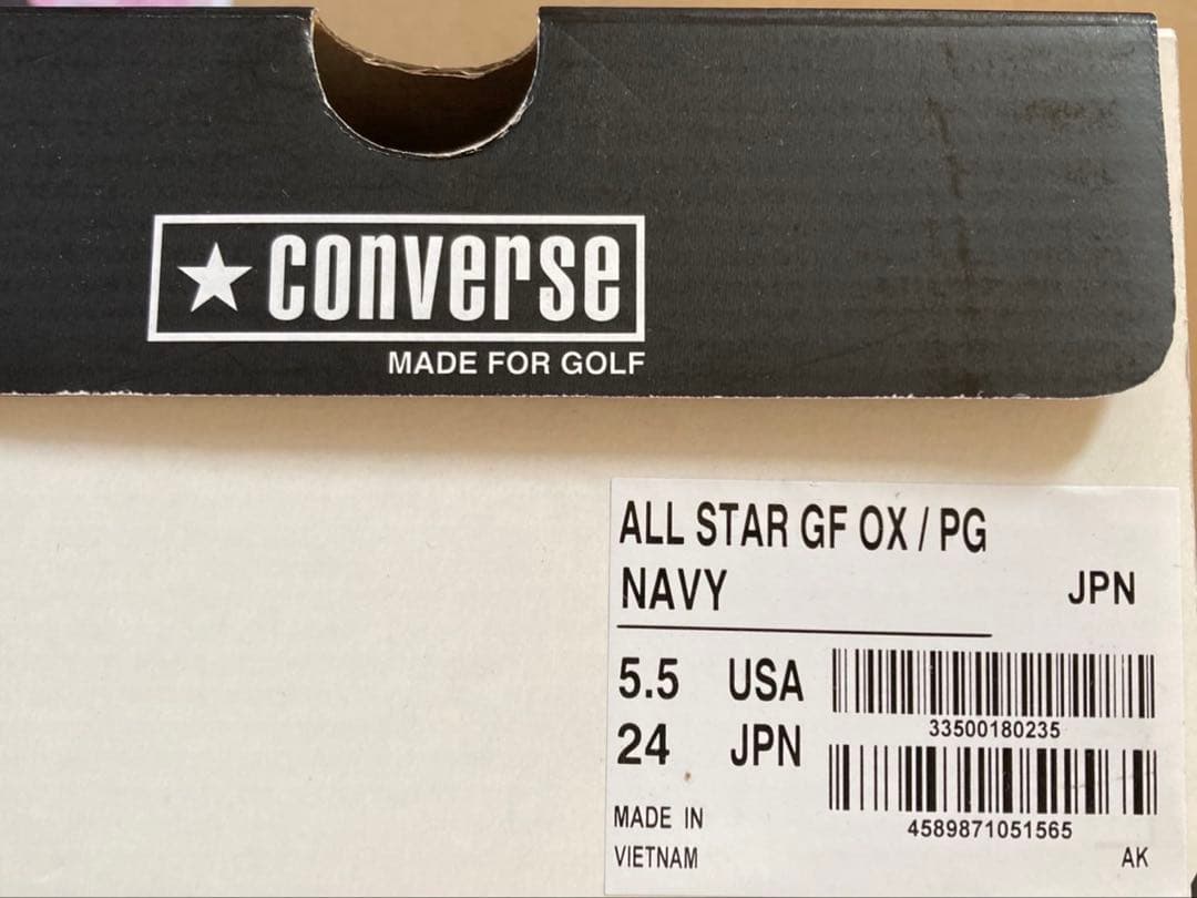 パーリーゲイツ×コンバース　スパイクレスシューズHI 24.0cm