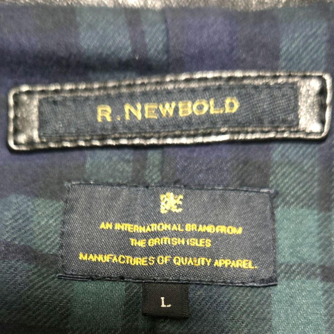 限定価格☆R.NEWBOLD 羊革 レザージャケット ラムレザー チェック　黒