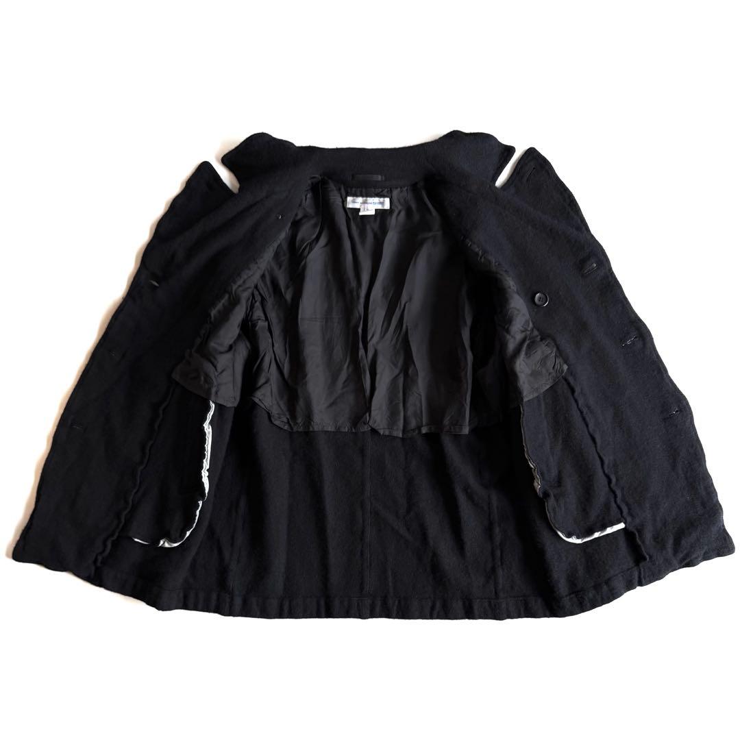 《美品》24aw コムデギャルソン シャツ ウール縮絨 ジャケット Pコート M