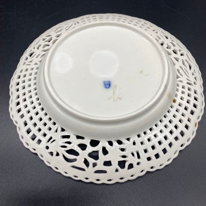 アウガルテン ウィーン釜 透かしプレート オープンワーク フラワー