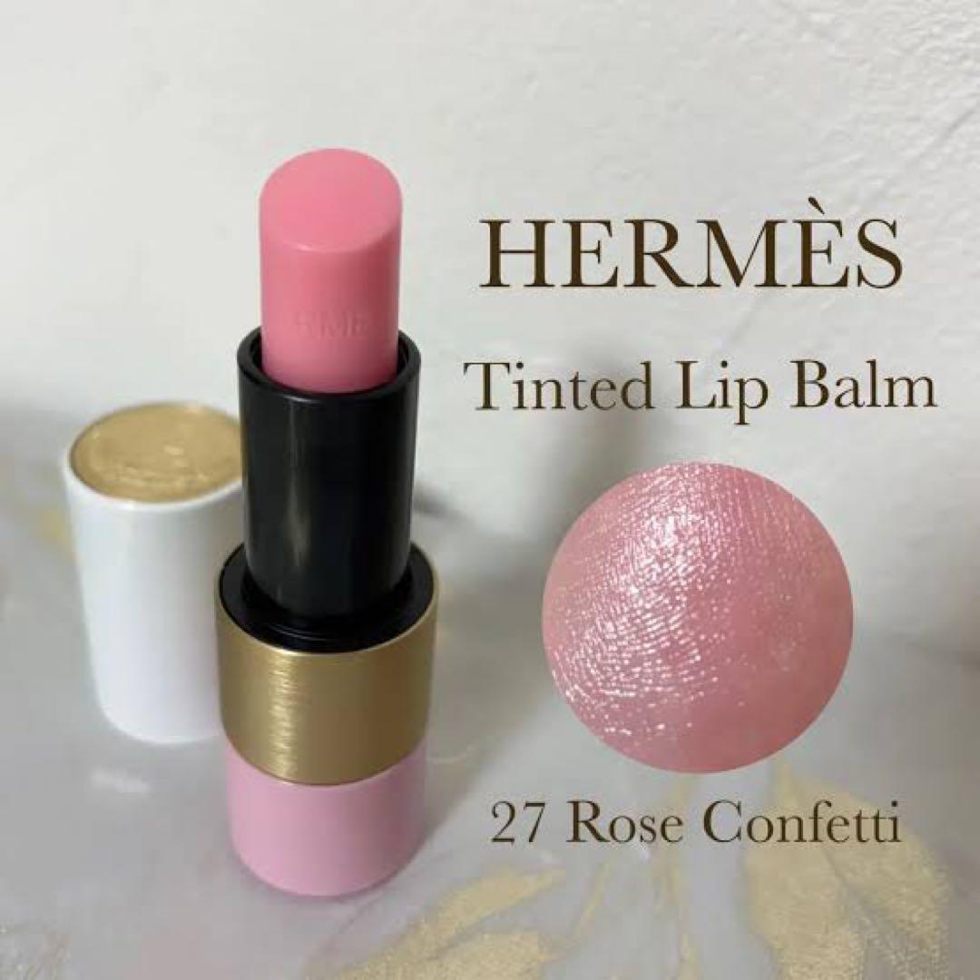 ティンティッドリップバーム ローズエルメス ローズ・コンフェッティ
