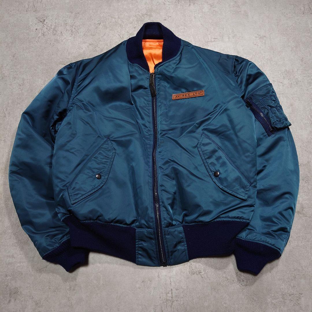 AVIREX アヴィレックス MA-1USA製 コマーシャルロゴ M