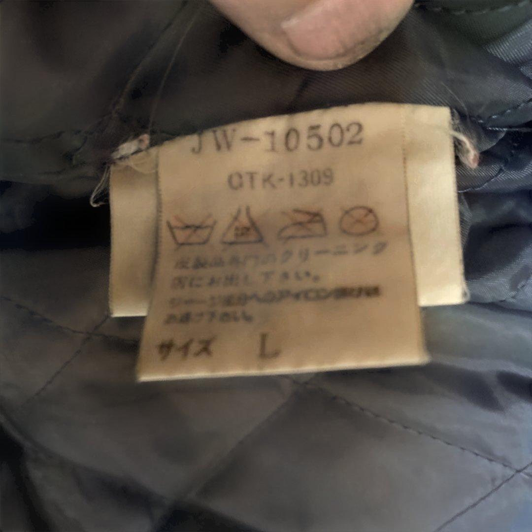 VAN JAC スタジアムジャンパー　 Lサイズ　ネイビー　袖皮