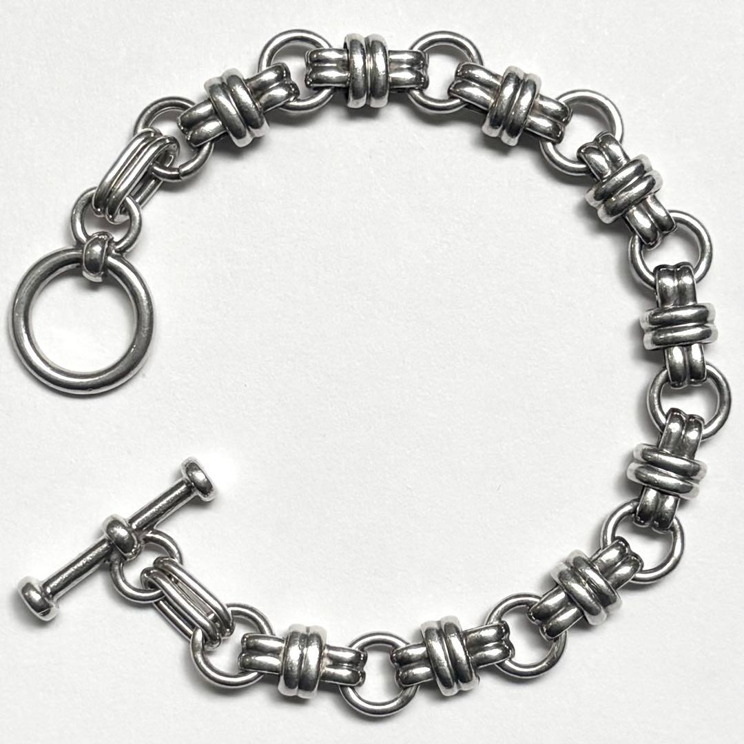 メキシコ製 taxco ヴィンテージ ダブルノットリンクブレスレット 925