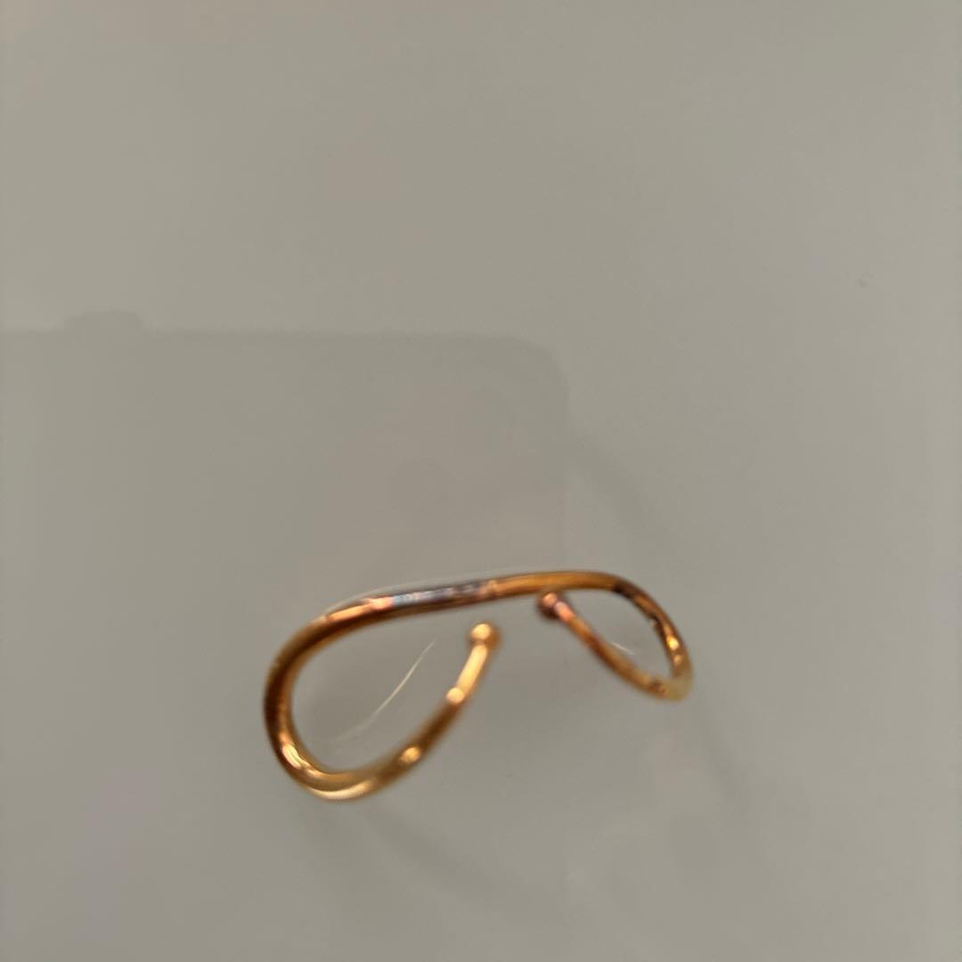 Charlotte CHESNAIS 金色片耳イヤークリップ