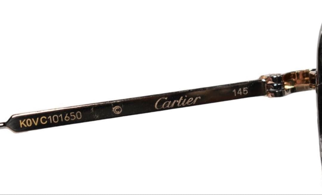 美品　Cartier CT0163S 007 145 MADE IN JAPAN