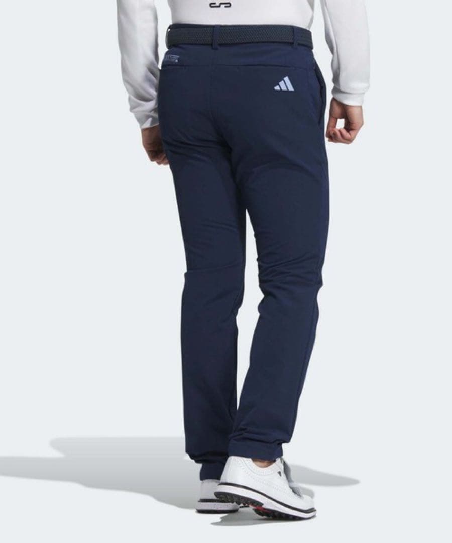 【新品】adidas ゴルフ ロングパンツ 裏起毛 ネイビー 79